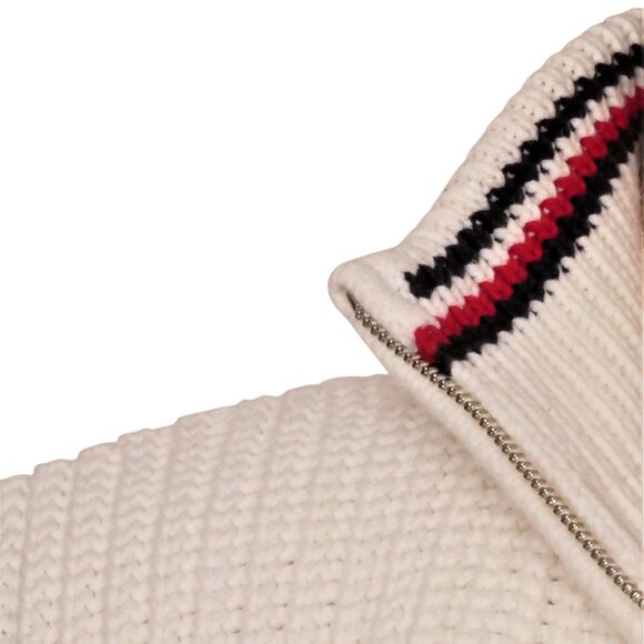 Tommy Hilfiger White Cotton Blend Sweater Cape Size XS / S - Picture 8 of 10